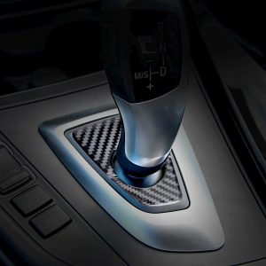 Suitable for BMW new 3 Series 320i F30 interior modification true carbon fiber gear seat decoration sticker auto parts