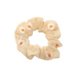 Gentle yellow pig large intestine hair ring, female cute, fat intestine hair rope, Korean limelight rope, Korean version large intestine hair ring