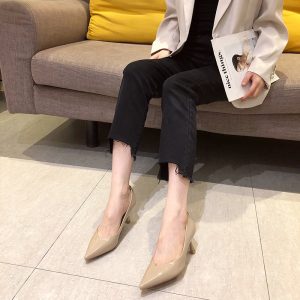 955-8 patent leather pointed heels women's wine glasses and single shoes women's professional office business women's shoes