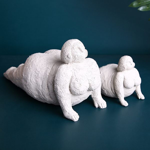 Designer sculpture, yoga, cute handmade ornaments, living room entryway, table top decorations, resin knick-knacks, crafts - Image 3