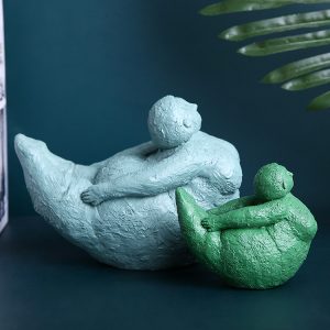 Designer sculpture, yoga, cute handmade ornaments, living room entryway, table top decorations, resin knick-knacks, crafts