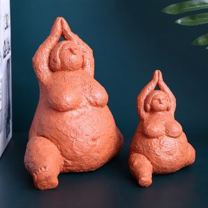 Designer sculpture, yoga, cute handmade ornaments, living room entryway, table top decorations, resin knick-knacks, crafts