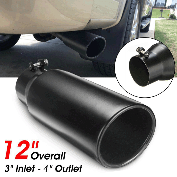 Factory direct cross-border Amazon hot sale chrome exhaust tip car exhaust pipe stainless steel tail pipe