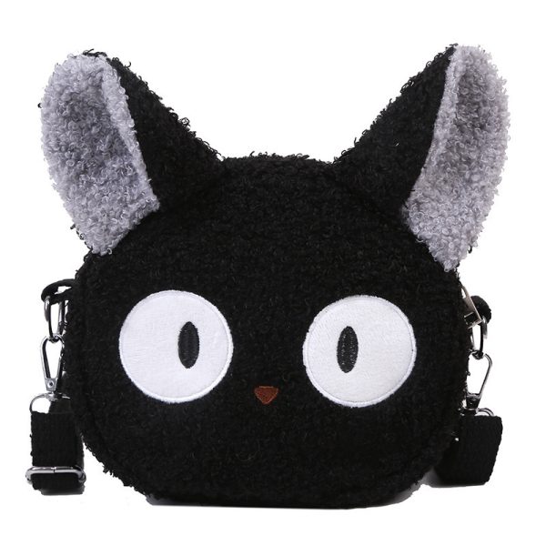 Lamb wool small bag female 2021 autumn and winter new trendy student plush shoulder bag cartoon cute girl messenger bag - Image 5