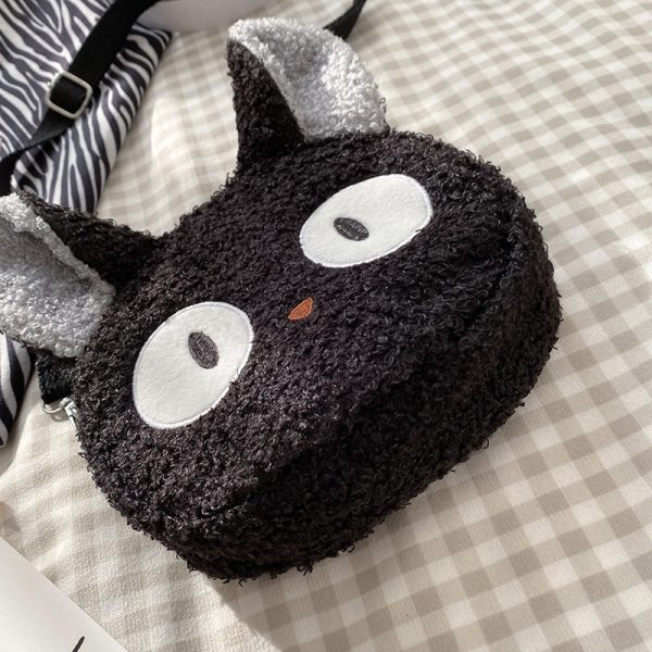 Lamb wool small bag female 2021 autumn and winter new trendy student plush shoulder bag cartoon cute girl messenger bag - Image 3