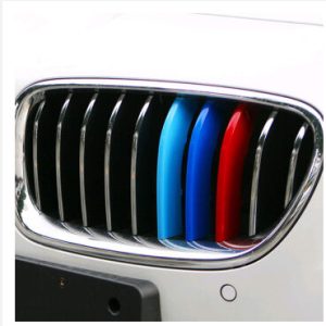 The car in the mesh 5 series modified three-color card strip in the mesh trim strip non-disassembly buckle X1X3X4X6X5GT525Li320i
