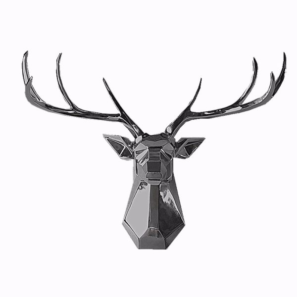 Geometric deer head wall mounted wall decoration home living room entryway TV sofa bedroom background wall decoration factory wholesale - Image 5