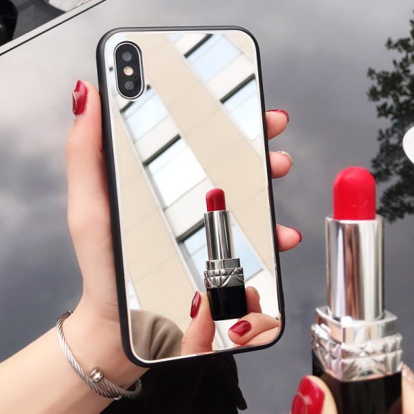 Internet celebrity mirror phone case is suitable for iPhone16e, Apple 15, anti-drop women's tide, 14pro mirror glass case