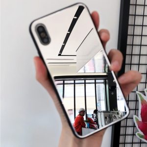 Internet celebrity mirror phone case is suitable for iPhone16e, Apple 15, anti-drop women's tide, 14pro mirror glass case