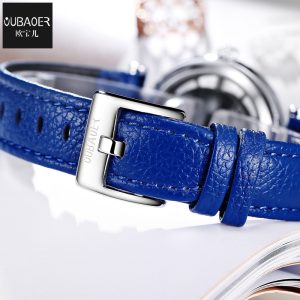 oubaoer explosive fashion light luxury diamond set women's watch simple niche temperament leather waterproof quartz watch