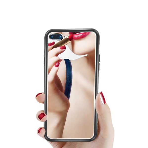 Internet celebrity mirror phone case is suitable for iPhone16e, Apple 15, anti-drop women's tide, 14pro mirror glass case - Image 5