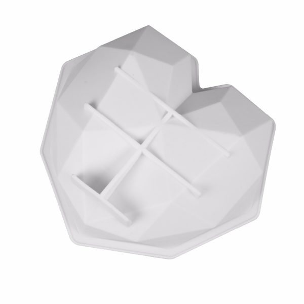 Cross-border hot selling silicone cake mold mousse fruit Christmas diamond heart shaped cake baking mold set tool - Image 3