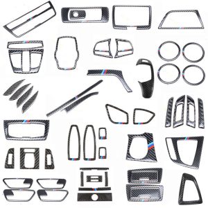 Suitable for BMW 3 Series 320i interior modification F30F34 accessories GT4 series carbon fiber central control panel decorative sticker