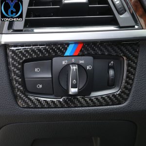 Suitable for BMW 3 Series 320i interior modification F30F34 accessories GT4 series carbon fiber central control panel decorative sticker