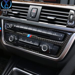 Suitable for BMW 3 Series 320i interior modification F30F34 accessories GT4 series carbon fiber central control panel decorative sticker