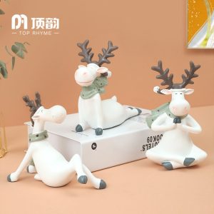 Nordic style creative elk red wine bottle holder entryway home bedroom living room resin ornament art ornament gift gift