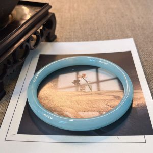 Ancient cute ladies bracelet plain circle wholesale factory direct sales 8mm round bar jingle bracelet Chinese style jade