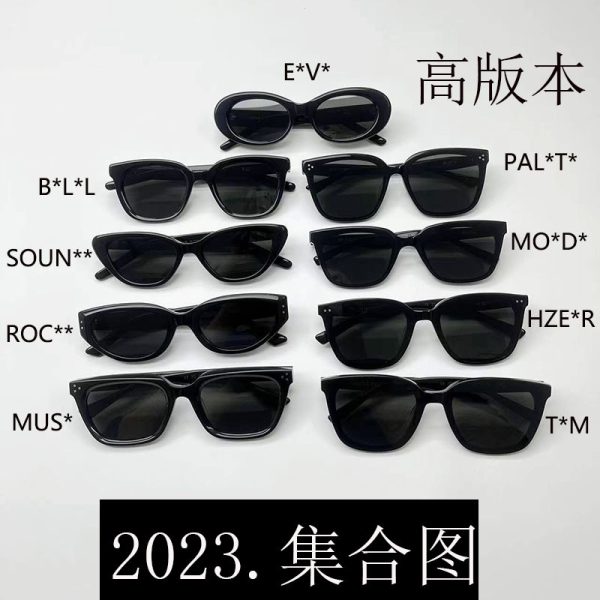 2023 New GM Sunglasses Women's Roco Vintage Cat's Eye Glasses Men's Pale Driving Sunglasses Fashion Men's and Women's Eve