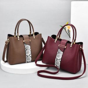 Large Capacity Mom Bag Female 2022 New Bag Fashionable Simple Atmospheric Handbag Middle-aged High-end Crossbody Women's Bag