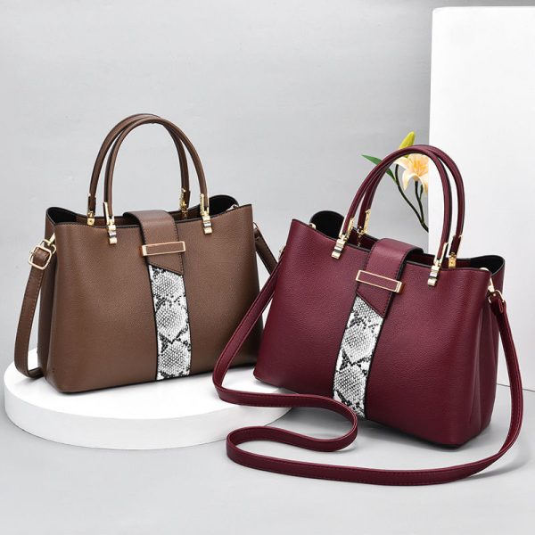 Large Capacity Mom Bag Female 2022 New Bag Fashionable Simple Atmospheric Handbag Middle-aged High-end Crossbody Women's Bag - Image 4