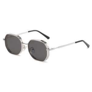 Personality New Retro Round Frame Metal Fashion Women's Sunglasses Trendy gradient lenses are versatile and simple sunglasses