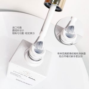 Cross-border special nail art academy special blend black and white nail polish glue 2024 new Japanese nail light therapy glue wholesale