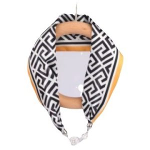 Necklace magnetic buckle silk scarf women's spring and autumn summer 2024 new fashion neck brace decoration neck scarf small scarf
