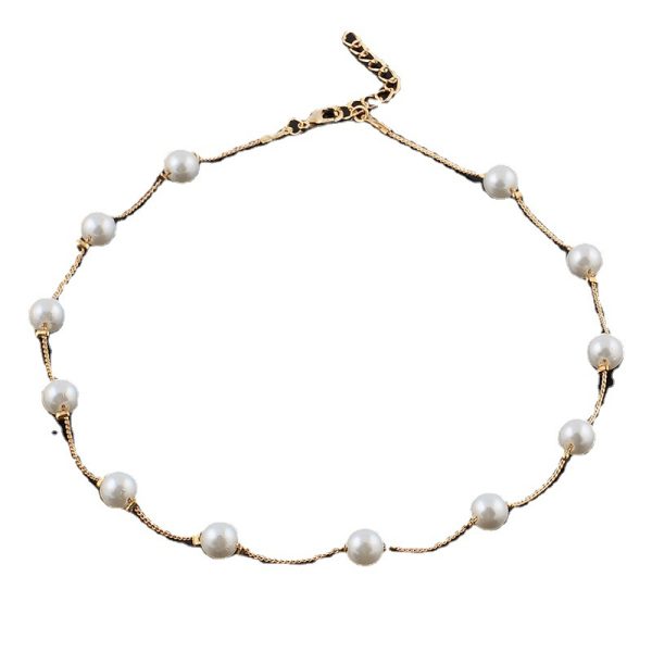 Korean version of jewelry accessories decoration versatile lady multiple pearl necklace female small fresh long sweater chain - Image 5