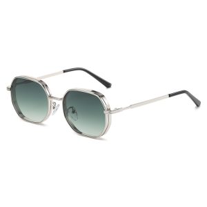 Personality New Retro Round Frame Metal Fashion Women's Sunglasses Trendy gradient lenses are versatile and simple sunglasses