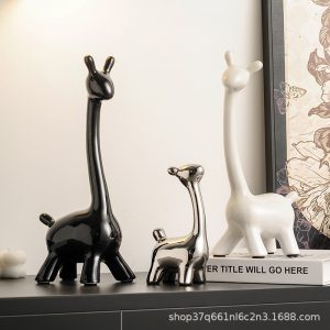 Elephant ornaments, light luxury, high-end home TV, cabinet, wine cabinet, decoration, handicrafts, living room, modern office, sense of luxury