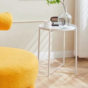 Foreign trade Nordic sofa side table living room wrought iron disassembly small coffee table leisure small round table bedroom balcony mini tea table