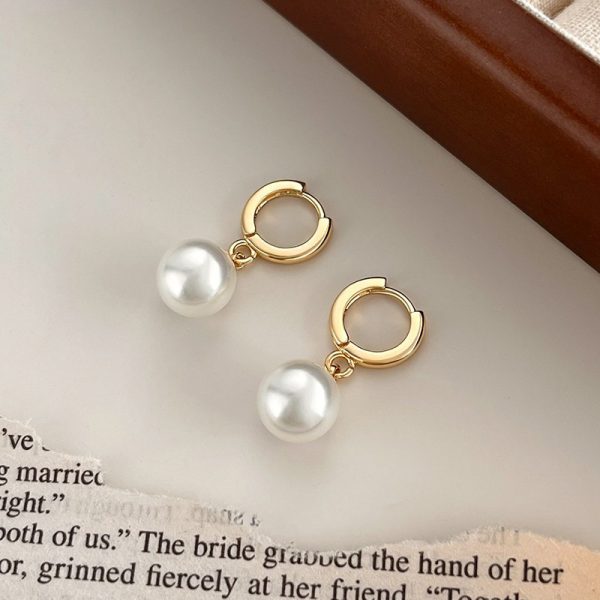 Go to a windy place, the same pearl earrings, retro earrings, earrings, new two-wearing earrings, jewelry, women's exquisite - Image 4