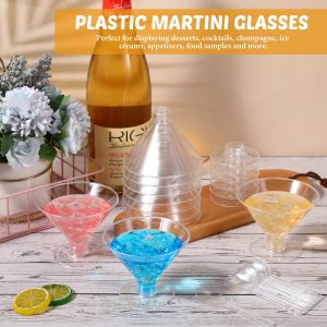 Plastic cocktail glasses, red wine glasses, goblets, cross-border disposable plastic glasses, barware, party supplies, champagne glasses