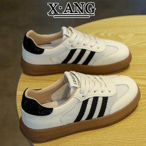 Genuine leather dextero shoes women's mesh breathable soft soled small white shoes 2025 summer new casual sneakers Forrest Gump shoes