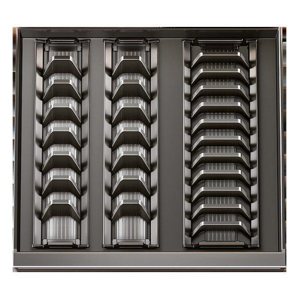 Dish storage rack, kitchen shelf, dish storage rack, drawer cabinet, pull-out basket, no punching, pull-out draining bowl rack - Image 5