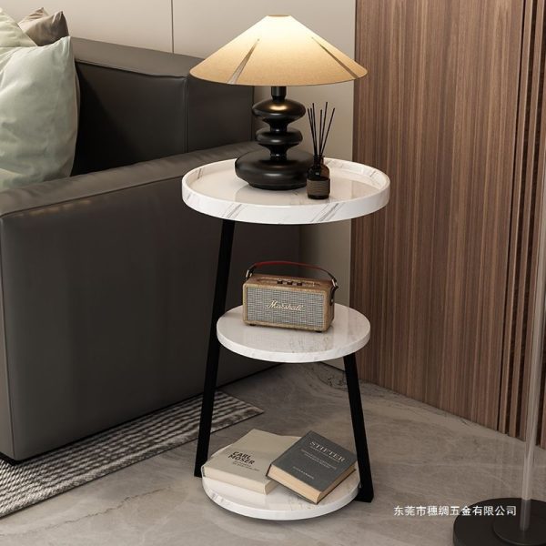 New Chinese three-story small table, home balcony, living room, small coffee table next to the sofa, dormitory B&B, hotel side table, corner table - Image 2