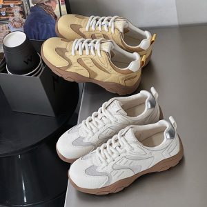 Daddy shoes women's ins trend 2025 spring and autumn new retro jogging color-blocking athleisure sports and leisure women's shoes