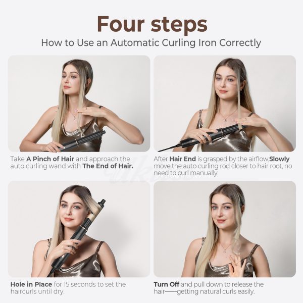 Cross-border 5-in-1 hot air comb multi-purpose hair straightening dual-purpose hair dryer 5-in-1 hair dryer wholesale - Image 3