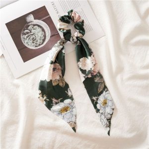 Tie the head rope Internet celebrity popular streamer bow hair ornament head rope tie hair French headband satin early spring atmosphere
