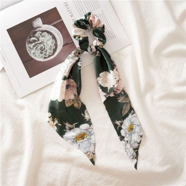 Tie the head rope Internet celebrity popular streamer bow hair ornament head rope tie hair French headband satin early spring atmosphere - Image 3