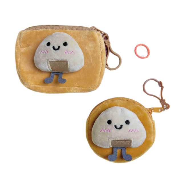 Xiaohongshu cartoon plush coin coin purse funny cookies headphone storage bag girls' keychain bag hanging ornament - Image 5