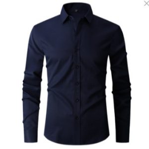Foreign trade cross-border Amazon new men's shirt long sleeve trend new men's casual Korean slim shirt for men