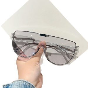 Sunglasses women's face-showing little women's sunglasses 2025 new high-end fashion Internet celebrity trend lower half frame glasses for men