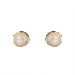French vintage big pearl earrings, women's niche design, retro earrings, 2023 new trendy foreign style celebrity earrings