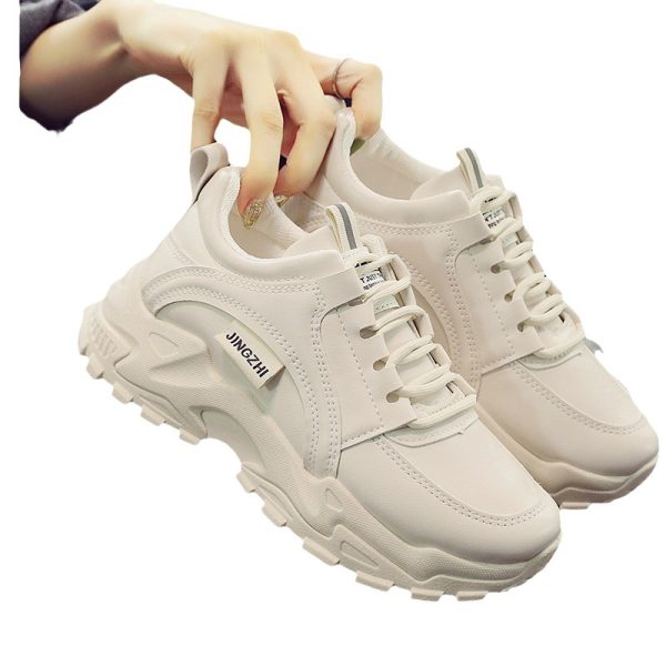 Spring and autumn women's shoes, new soft-soled daddy shoes, women's flat non-slip casual shoes, women's round toe, retro muffin bottom, versatile - Image 5