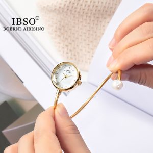 Apis Sino IBSO Women's Watch Shell Face Pearl Watch Women's Exquisite Small Bracelet Watch Douyin Live Broadcast