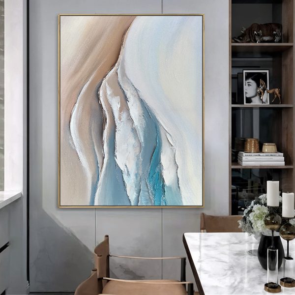 Source factory, light luxury, simple style, abstract hand-painted oil painting, living room, bedroom, sofa, background wall, decoration, hanging painting - Image 4