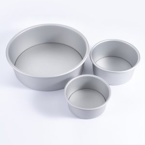 Aluminum alloy baking tray, anode, live bottom, chifon cake mold, non-sticking, solid bottom mousse, square round mold, baking tool