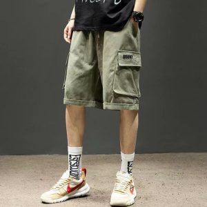 Shorts: men's summer thin, loose and versatile, trendy new hot style, fashionable personality, handsome sports casual pants