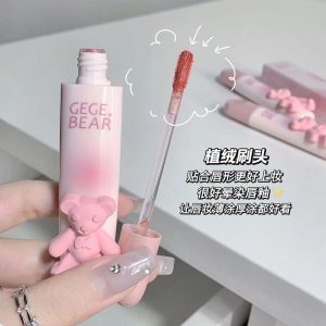 Gogo bear tender color lip glaze soft mist milk mist whitening matte lip gloss mud pseudo-plain lipstick students